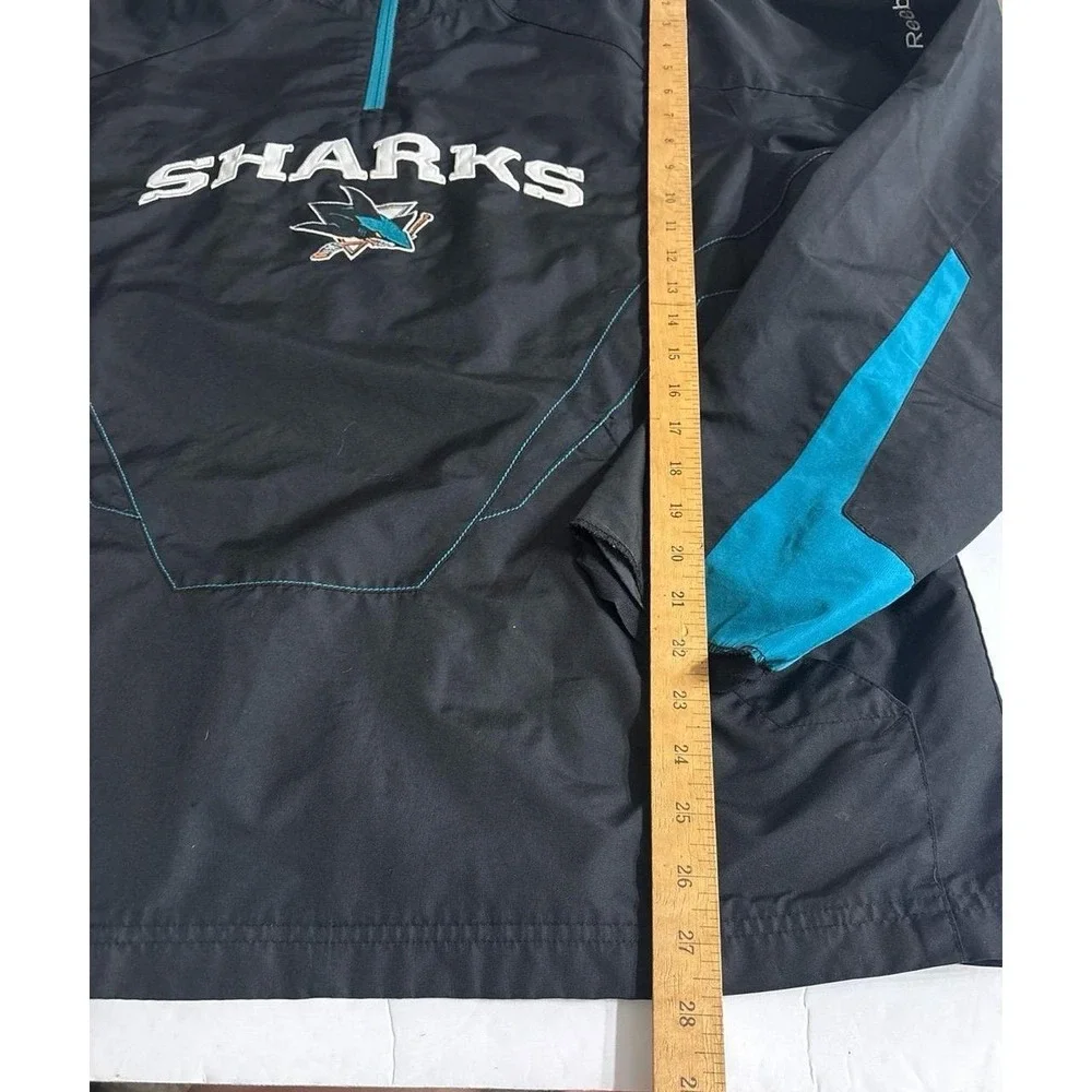 San Jose Sharks Reebok NHL Pullover Jacket (small) AS IS
